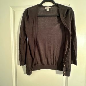 Sheer Black Cardigan Size small